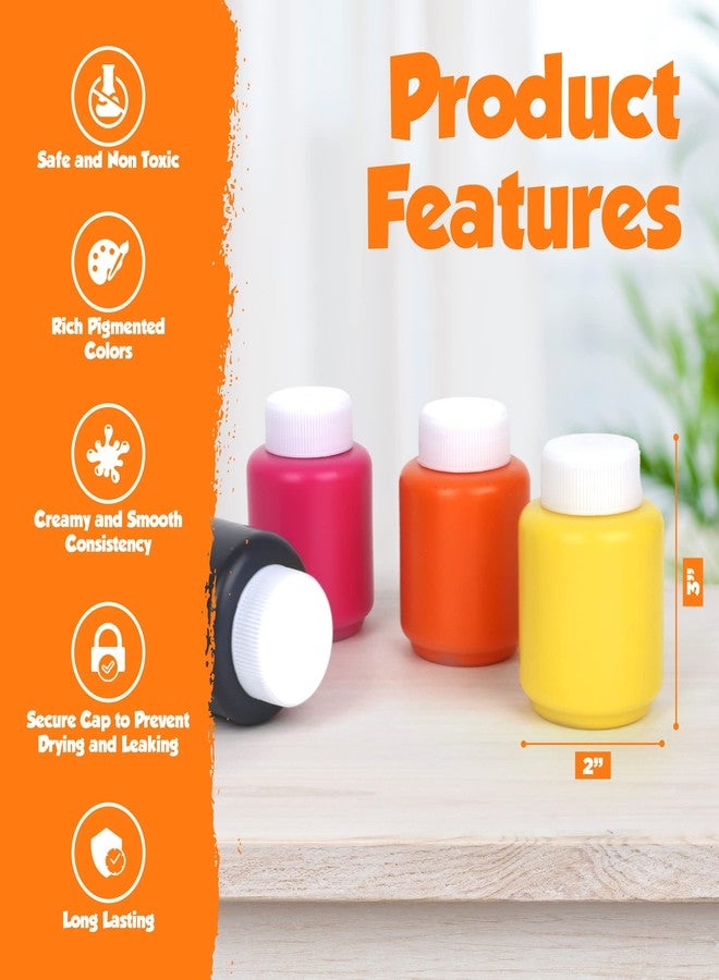 EXTRIC Washable Paint for Kids 6 Color, Non-Toxic Tempera Kid Paint 2 oz Bottles, Vibrant Pigments, Easy-Clean Toddler Paints, Kids Painting Set Arts and Crafts Supplies - Image 2